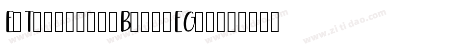 EtTechnokidBold-EGez字体转换