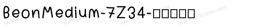 BeonMedium-7Z34字体转换
