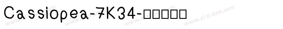 Cassiopea-7K34字体转换