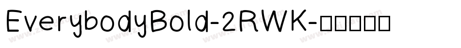 EverybodyBold-2RWK字体转换