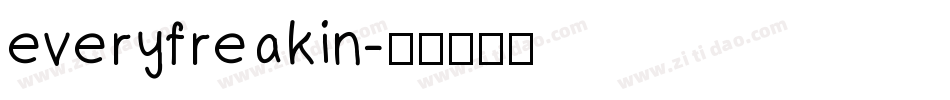 everyfreakin字体转换