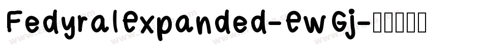 FedyralExpanded-EwGj字体转换