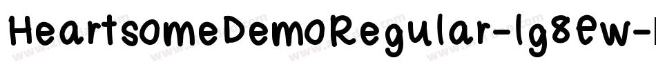 HeartsomeDemoRegular-lg8Ew字体转换