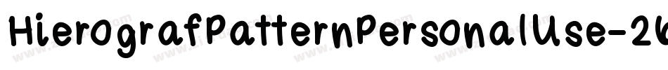 HierografPatternPersonalUse-26eW字体转换 HierografPatternPersonalUse-26eW字体转换
