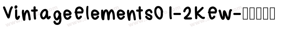 VintageElements01-2KEw字体转换
