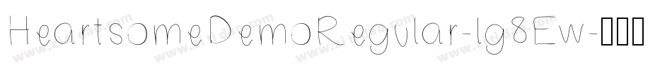 HeartsomeDemoRegular-lg8Ew字体转换