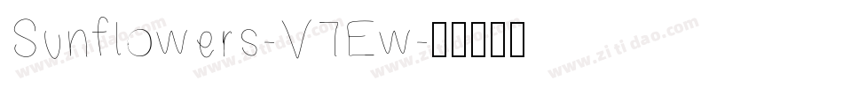 Sunflowers-V7Ew字体转换