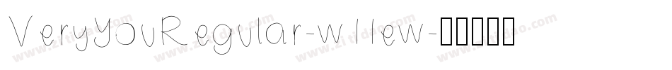 VeryYouRegular-w11ew字体转换