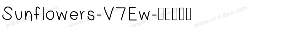 Sunflowers-V7Ew字体转换