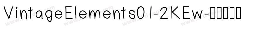 VintageElements01-2KEw字体转换