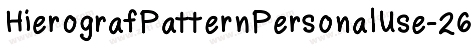 HierografPatternPersonalUse-26eW字体转换 HierografPatternPersonalUse-26eW字体转换