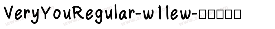 VeryYouRegular-w11ew字体转换