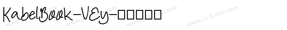 KabelBook-VEy字体转换