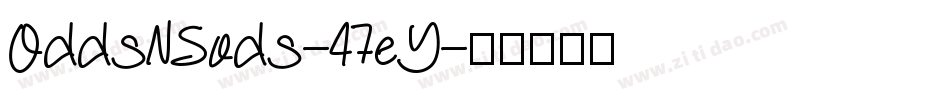 OddsNSods-47eY字体转换