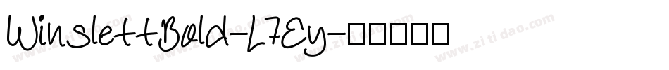 WinslettBold-L7Ey字体转换