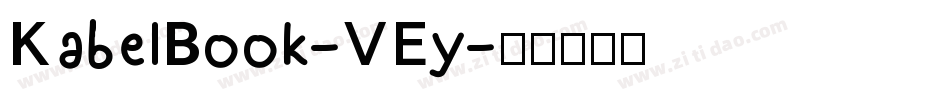 KabelBook-VEy字体转换