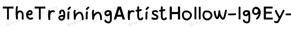 TheTrainingArtistHollow-lg9Ey字体转换
