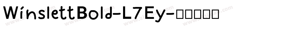 WinslettBold-L7Ey字体转换