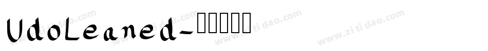 UdoLeaned字体转换