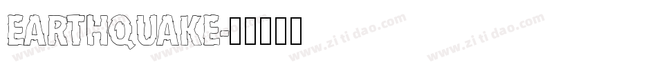 EARTHQUAKE字体转换