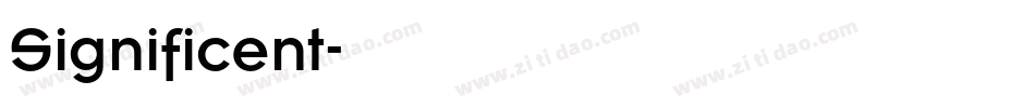 Significent字体转换