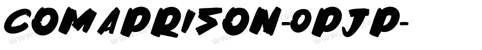 Comaprison-0pjP字体转换
