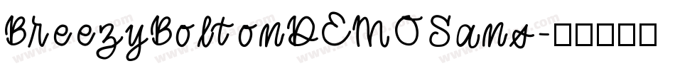 BreezyBoltonDEMOSans字体转换