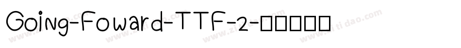 Going-Foward-TTF-2字体转换