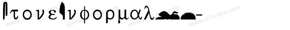 StoneInformalLT字体转换