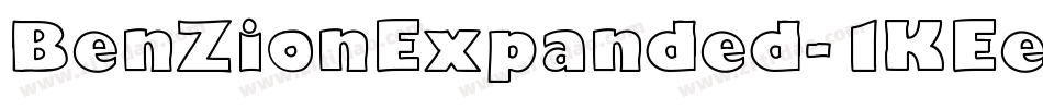 BenZionExpanded-1KEe字体转换
