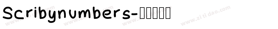 Scribynumbers字体转换