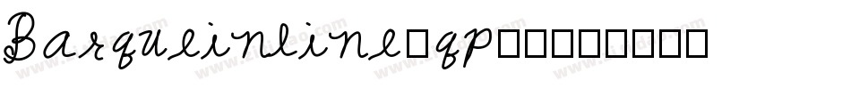 Barqueinline-qp85字体转换