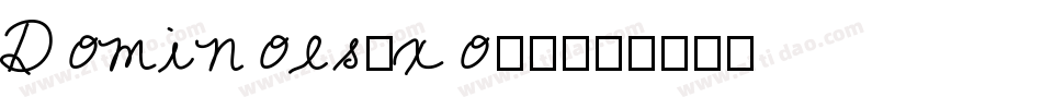Dominoes-xo85字体转换