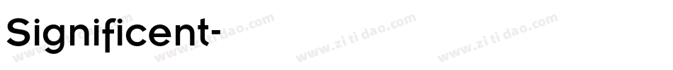 Significent字体转换