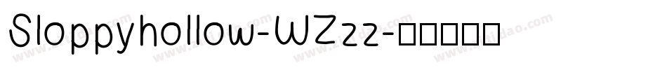 Sloppyhollow-WZzz字体转换