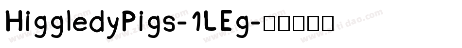 HiggledyPigs-1LEg字体转换