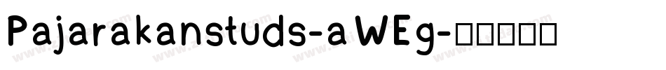 Pajarakanstuds-aWEg字体转换