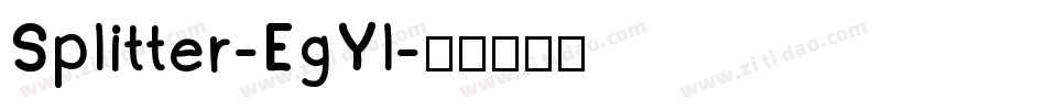 Splitter-EgYl字体转换