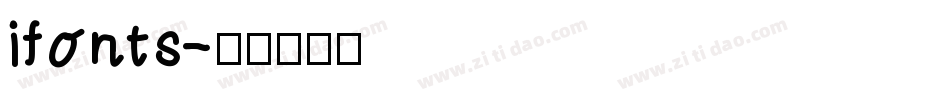 ifonts字体转换