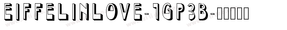 EiffelInLove-1GP3B字体转换
