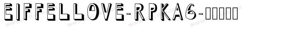 EiffelLove-RpKa6字体转换