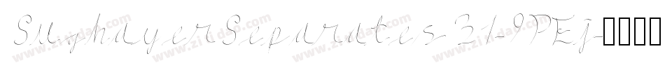 SughayerSeparates31-9PEj字体转换