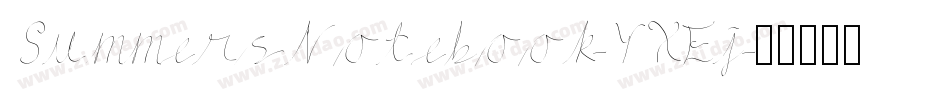 SummersNotebook-YXEj字体转换