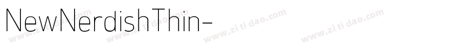 NewNerdishThin字体转换