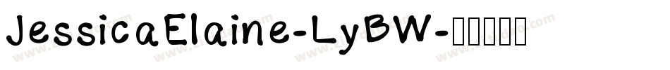 JessicaElaine-LyBW字体转换