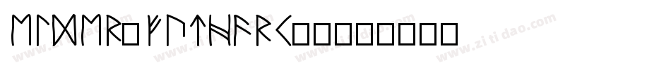 Elder-Futhark-2字体转换