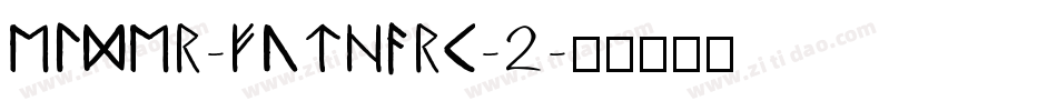 Elder-Futhark-2字体转换