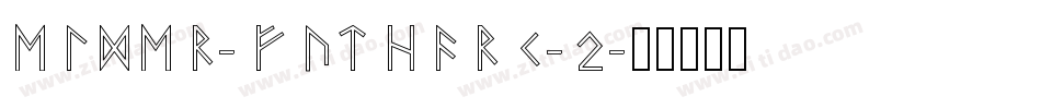 Elder-Futhark-2字体转换