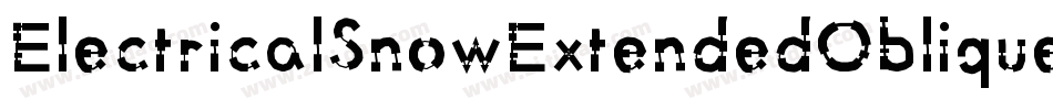 ElectricalSnowExtendedOblique-lXVw字体转换
