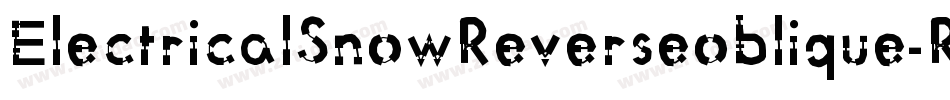 ElectricalSnowReverseoblique-RPnE字体转换